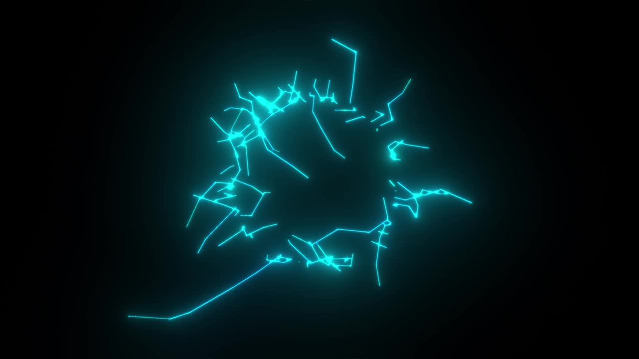 电闪雷鸣火花循环效果动画视频下载