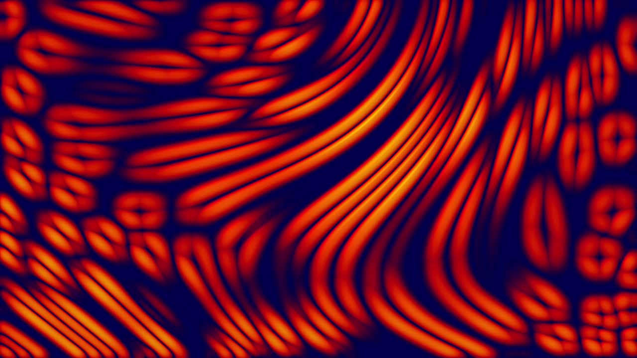 抽象发光和旋转的形状在红色的蓝色视频下载