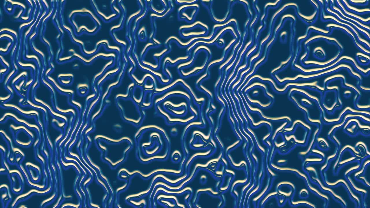 抽象发光和旋转形状的蓝色视频下载