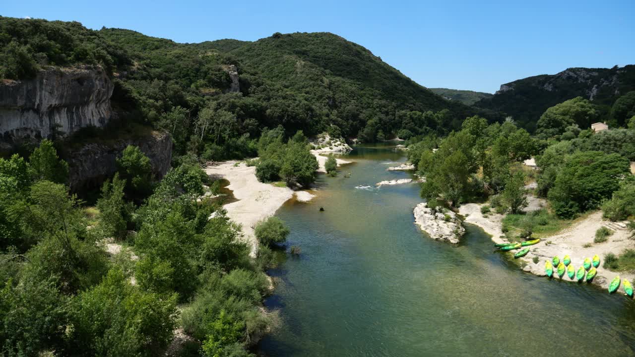 法国奥西塔尼亚加德省科利亚斯加登峡谷视频下载