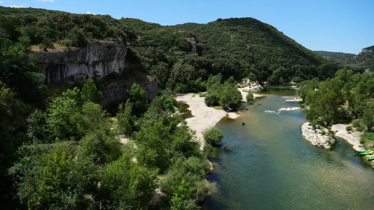 法国奥西塔尼亚加德省科利亚斯加登峡谷视频下载