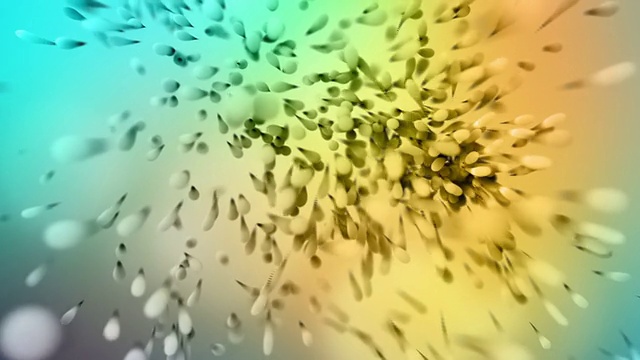 抽象三维粒子背景动画视频素材