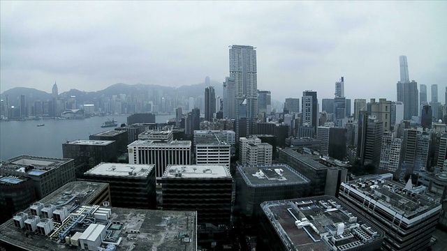 亚洲，香港岛及维多利亚港视频素材