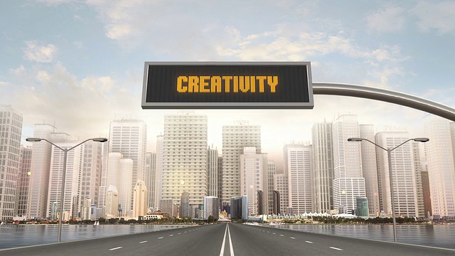 创造力的交通标志视频下载