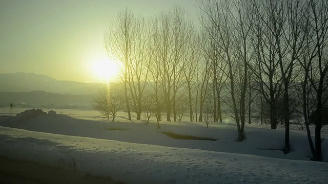 雪域滑雪场景观视频素材