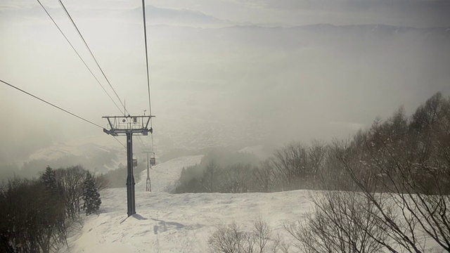 雪域滑雪场景观视频素材