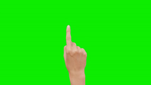 女性的手。平板电脑。触屏手势。基于4 k。绿色的。视频素材