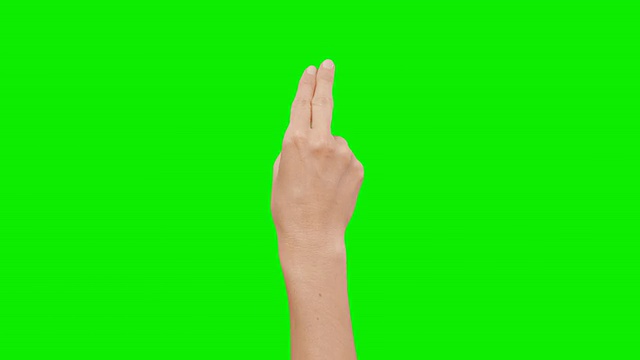 女性的手。平板电脑。触屏手势。基于4 k。绿色的。视频素材