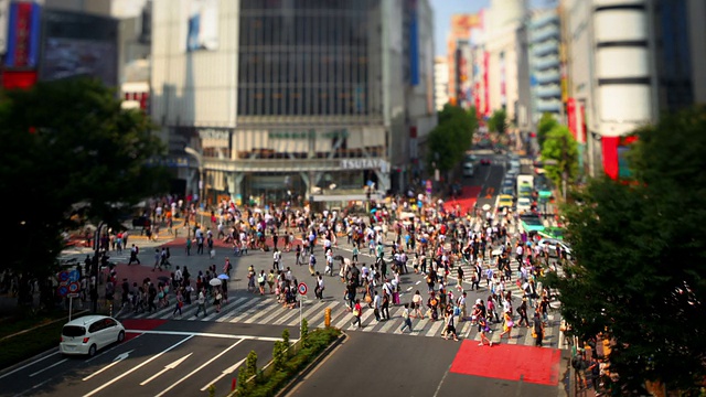 东京Shubuya十字路口视频素材