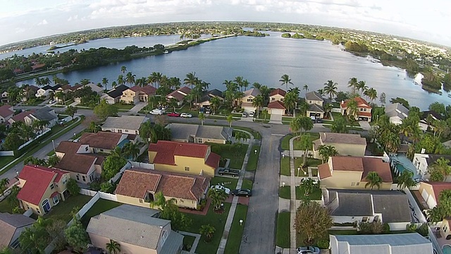 佛罗里达州的郊区住宅视频素材