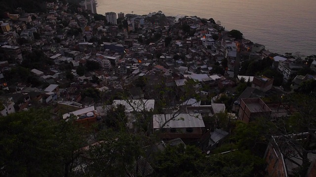 巴西里约热内卢贫民窟日出视频素材