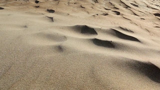 沙子，沙漠和风视频下载