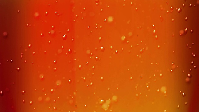 橙色啤酒泡沫视频素材