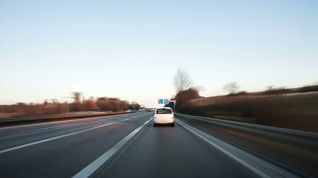 德国高速公路-时间流逝视频素材