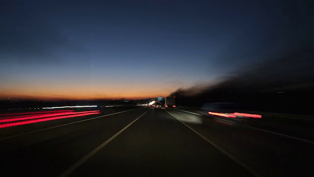 德国高速公路-时间流逝视频素材