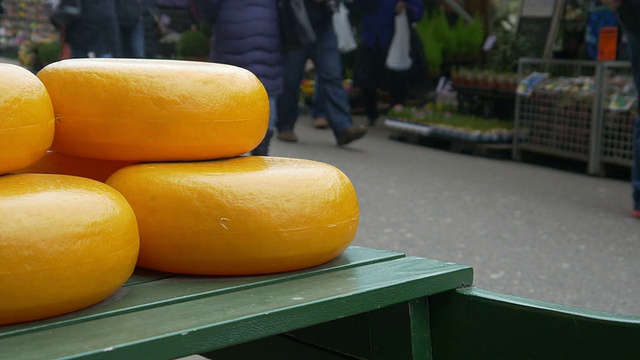 阿姆斯特丹花市的奶酪视频下载