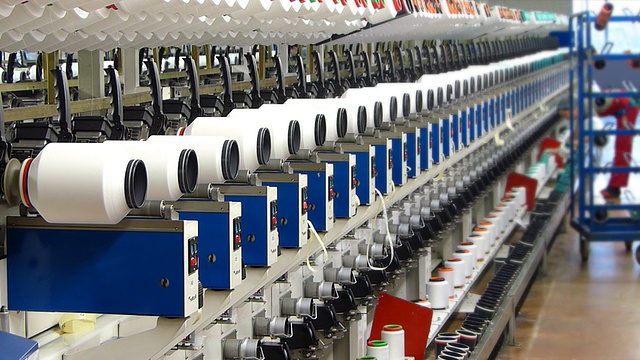 纺织业，妇女工作视频下载