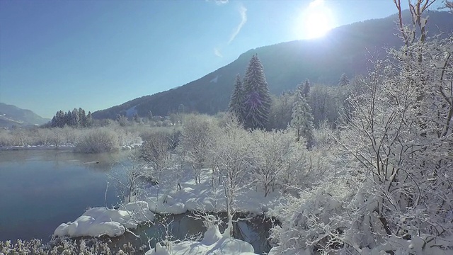 航空:冬季仙境视频素材