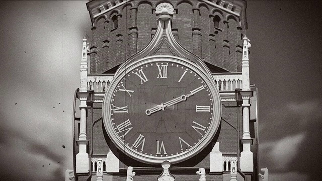 克里姆林宫的时钟视频素材