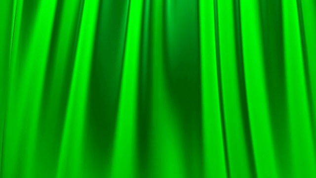 丝质缎子飘逸的背景环绿色视频下载