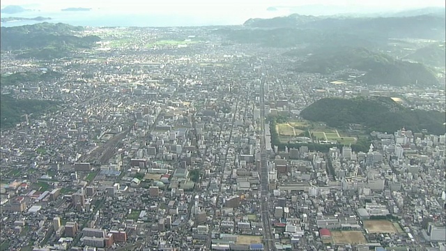 日本空中松山市视频素材