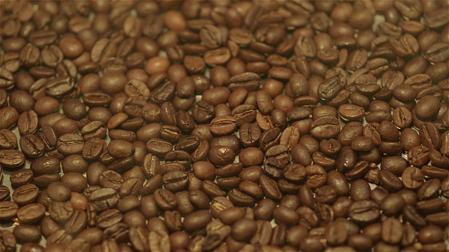 蒸汽咖啡豆慢动作视频素材