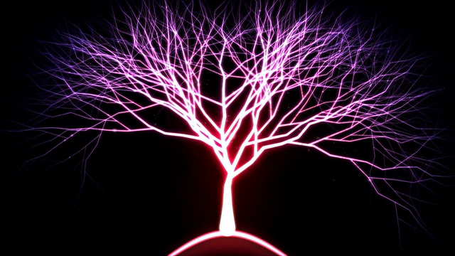 光粒子树-紫色视频下载