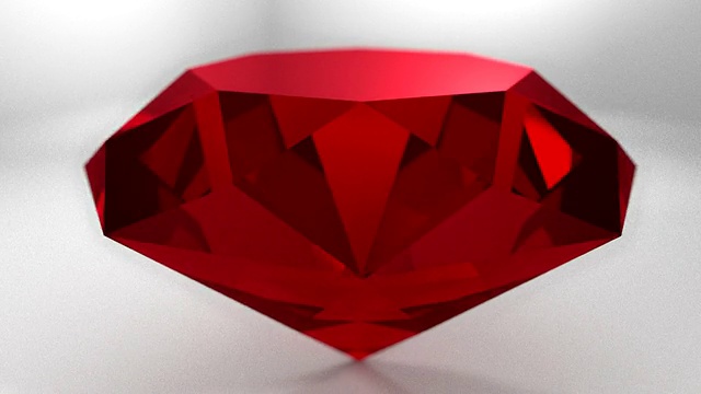 红宝石宝石红色宝石旋转婚礼背景圈宝石视频下载
