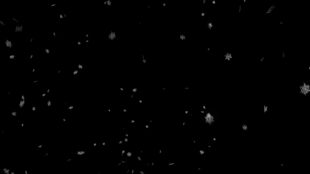 雪花落在黑色视频素材