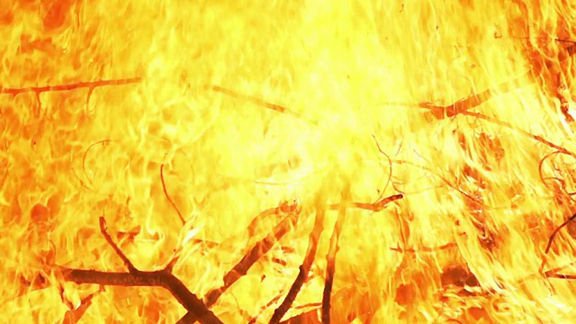 燃烧的火焰背景(超级慢镜头)视频素材