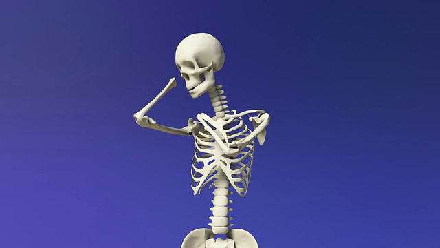 延伸人类的骨骼视频下载