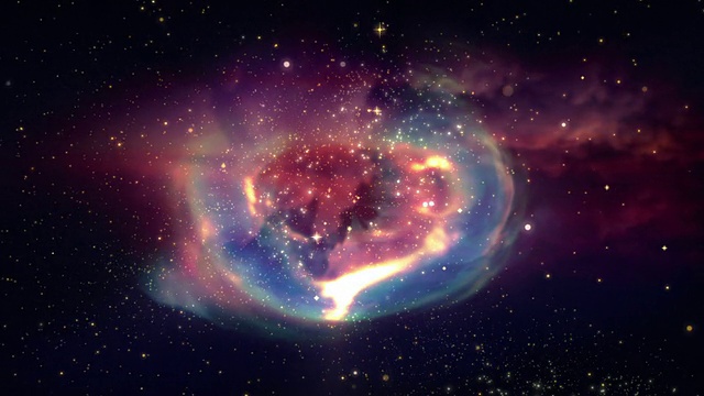 太空星云，宇宙穿越无缝循环的背景视频素材