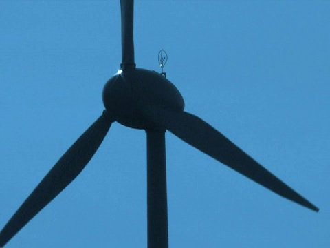 风力涡轮机特写- SD视频视频下载