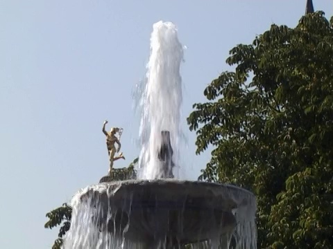 斯图加特的喷泉视频素材