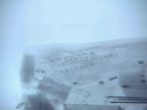 NTSC机场x射线装置视频素材