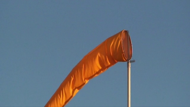 橙色风向袋1视频素材