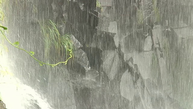 高清:热带瀑布的细节视频下载