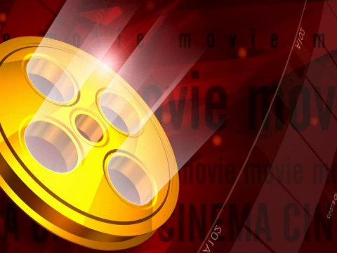 黄金电影磁带3D动画视频背景视频下载