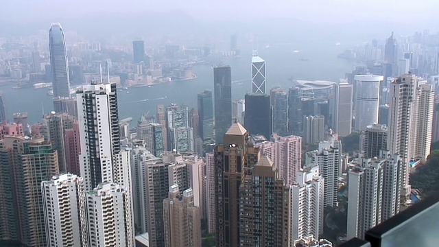 香港天际线和港湾视频素材