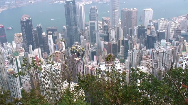 香港天际线和海港视频素材