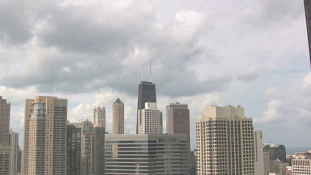 芝加哥北部阴天的天际线(HD 1080i)视频下载