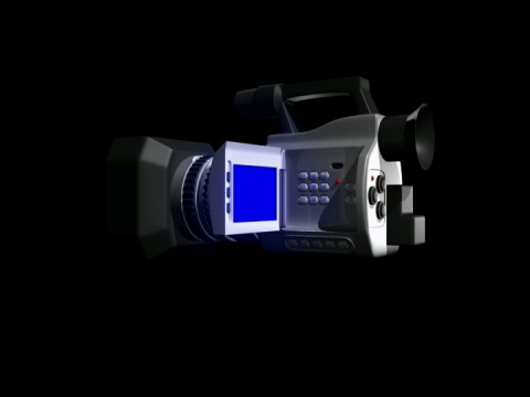3D摄像机与阿尔法通道NTSC可循环视频下载