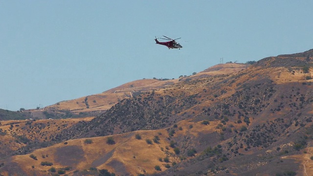 野火1 h直升机视频素材