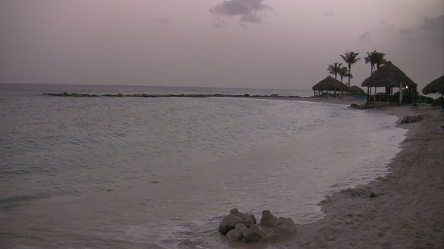 库拉索岛的热带海滩视频素材