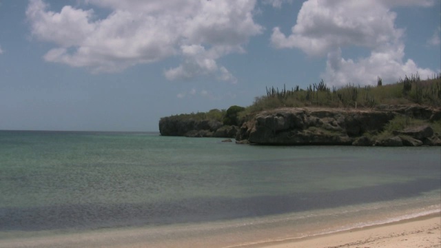 库拉索岛的圣玛丽亚湾视频素材