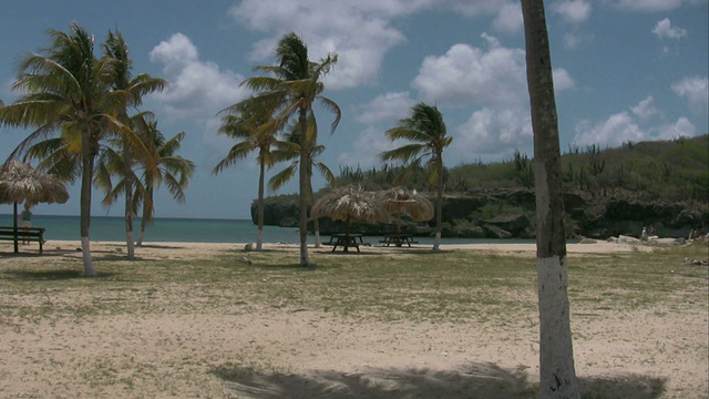 库拉索岛的圣玛丽亚海滩视频素材