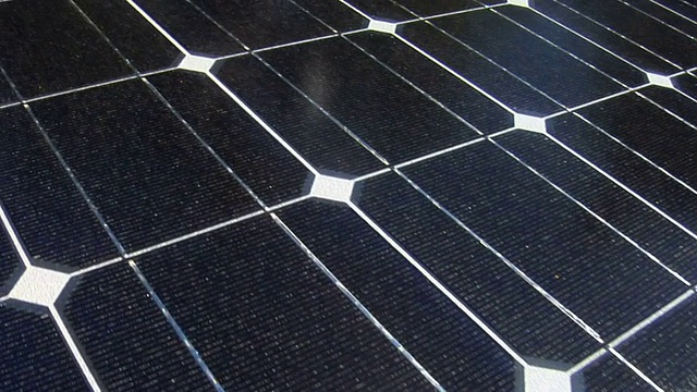 太阳能电池板的细胞视频下载
