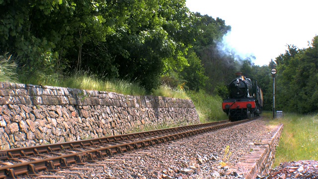 蒸汽火车与怀旧视频素材