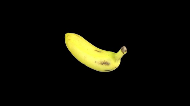 旋转香蕉无尽环阿尔法哑光1视频素材