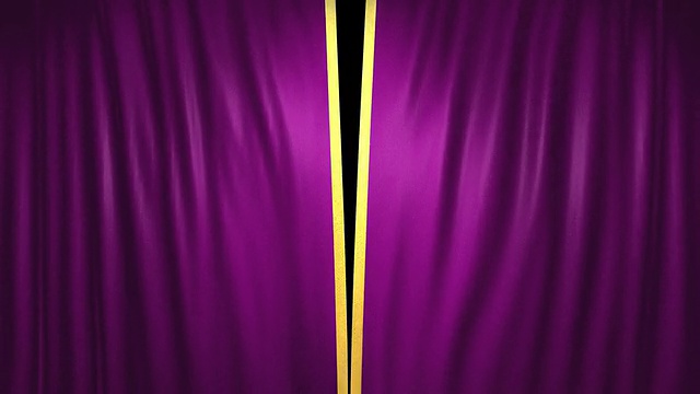 剧院天鹅绒窗帘，包括阿尔法视频素材